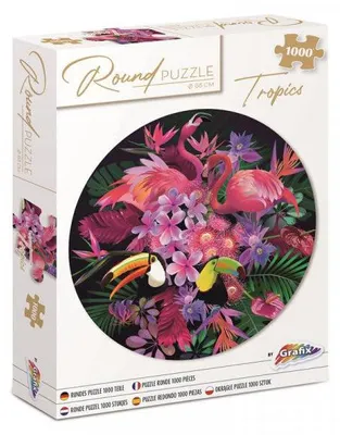 Obrázok produktu pre Okrúhle puzzle Tropics 68 cm - 1000 ks