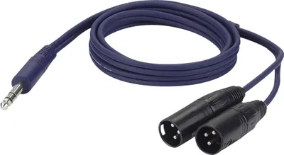 Produktbild von DAP FL36 - 2 x bal. XLR 3P, male to Jack stereo 1,5 m