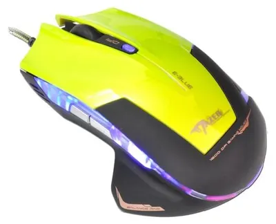Immagine prodotto di Mouse USB a filo, E-blue Mazer R, verde, ottico, 2400DPI