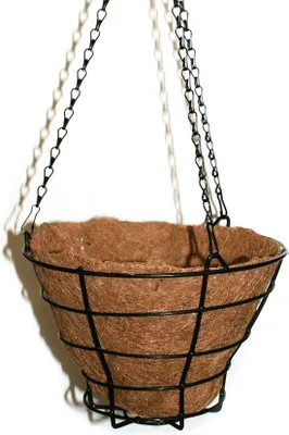 Productafbeelding van Grote, hangende bloempotten - Metalen wandplantenbakken - Geschikt voor binnen en buiten - Voor hekken, schuttingen, balkons en tuin decoratie - Met afneembare haken - 4 stuks, zwart