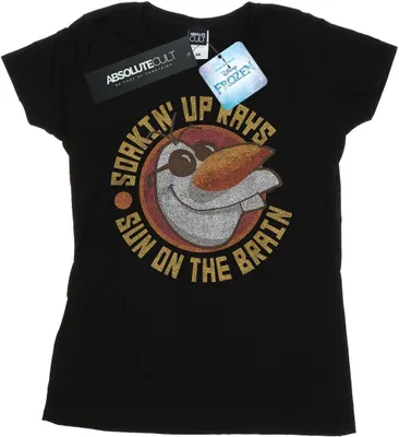 Produktbild von Disney - "Frozen Sun On The Brain" T-Shirt für Damen BI21974 (M) (Schwarz)