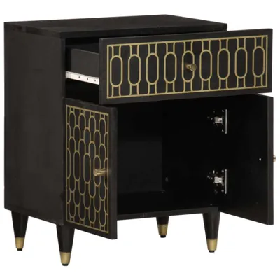 Immagine prodotto di Comodino 50x33x60 cm in Legno Massello di Mango