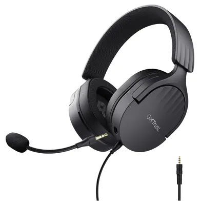 Zdjęcie produktu dla Trust GXT 489 FAYZO, Przewodowa, Gaming, 20 - 20000 Hz, 256 g, Zestaw słuchawkowy, Czarny