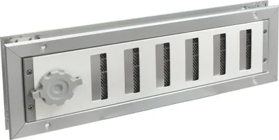 Produktbild von Lüftungsgitter LG-4010 DORA-SW Schiebegitter Alu-Weiss 435 x 135 mm Zuluftgitter