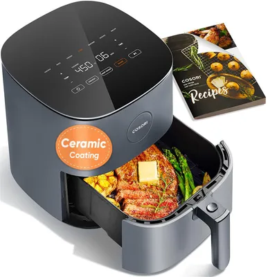 Heißluftfritteuse 4,7 l, 1500 W, 9 Programme, grau