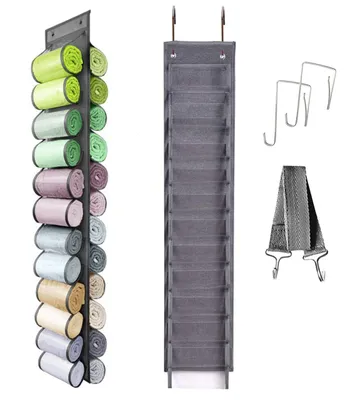 Hängender Organizer 24 Taschen Vliesstoff Grau