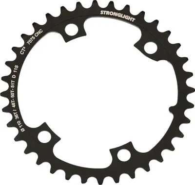 Produktbild von Stronglight Shimano 110 Bcd Compatible 48-51t Kettenblatt Schwarz 36t Schwarz 36t