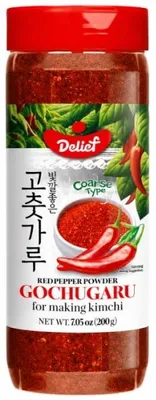 Immagine prodotto di Delief | Paprika Gochugaru - 200g - Finemente macinata - Spezia coreana - Polvere di peperoncino