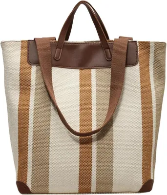 Produktbild von PolkaHome® Große Damen Arbeitstasche mit Laptopfach, Canvas Schultertasche für Büro & Alltag, Tote Bag mit viel Stauraum