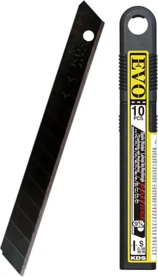 Produktbild von Segmentierte Klingen 9mm KDS SB-10B EVO (10x schwarze Klinge)