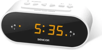 Produktbild von SENCOR SRC 1100 W - Rádiobudík, PLL FM rádio, LED displej, nastavenie jasu, Budenie rádiom, funkcia Sleep