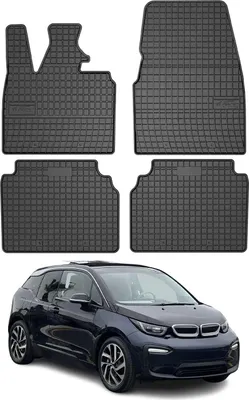 Image de OMAC Tapis de sol pour BMW i3 2013-2023 Noir en caoutchouc