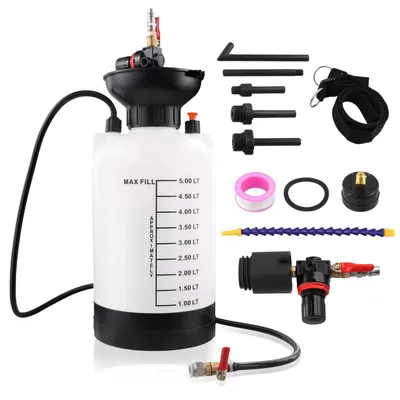 Image de Pompe à fluide, capacité de 5 l, plusieurs adaptateurs, 5 l avec adaptateurs