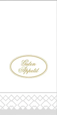 Produktbild von Tissue Serviette Guten Appetit, 40 x 40 cm, 1/8 Falz, 125 Stück - Mank