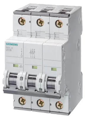 Image de Disjoncteur de protection de ligne Siemens 25 A 3 pôles C (5SY4325-7)