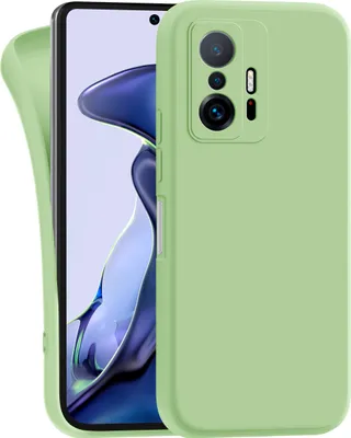Produktbild von Hülle für Xiaomi 11t Pro | Xiaomi 11t - Handyhülle mit Kameraschutz Cover aus Silikon in Grün