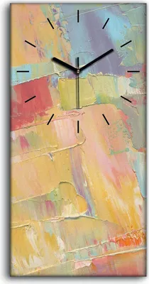 Produktbild von Dekor Leinwand Uhr Wandbilder Geräuschlos 30x60 Malerei Abstrakte Kunst - schwarze Hände