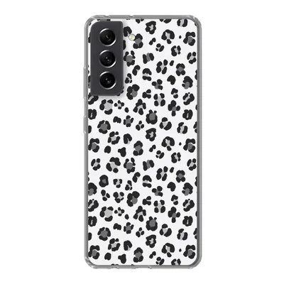 Produktbild von MuchoWow® Handyhülle Schutzhülle Hülle für Samsung Galaxy S21 FE Panther Druck - Grau - Abstrakt Silikon Softcase Handy Hülle - Mobiltelefonhülle