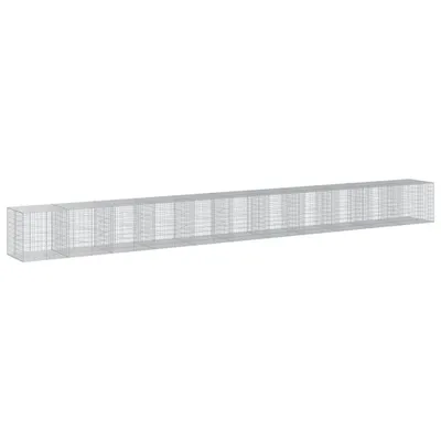 Obrázek produktu pro vidaXL Gabion s krytem 1100x100x100 cm Pozinkované železo