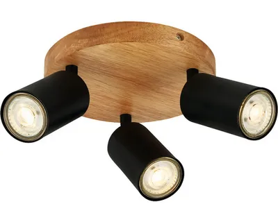 Obrázok produktu pre Stropný bod Rondell 3-svetelný Ø 19 cm čierny