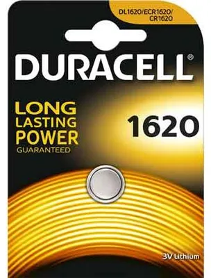 Obrázek produktu pro Duracell 1620, Baterie na jedno použití, CR1620, Lithium, 3 V, 1 kusů, 68 mAh