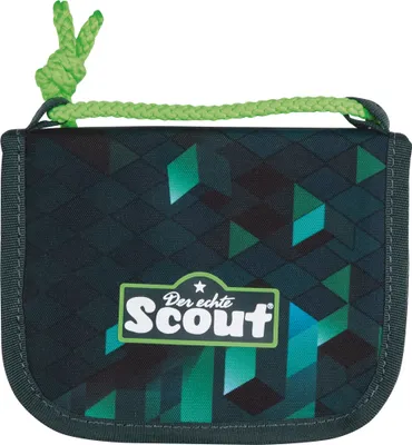 Produktbild von Scout Geldbörse Brustbeutel Cubes dunkelgrün