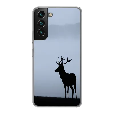 Produktbild von MuchoWow® Handyhülle Schutzhülle Hülle für Samsung Galaxy S22 Plus Hirsch - Nebel - Silhouette Silikon Softcase Handy Hülle - Schutzabdeckung