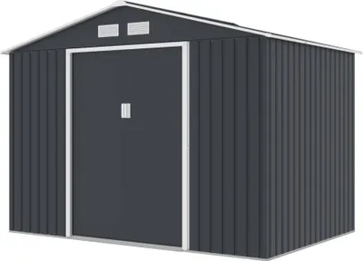 Produktbild von Gartenhaus PHOENIX D - 277x259x203cm / 7,17m2- dunkelgrau