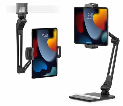 Produktbild von Twelve South HoverBar Duo, justierbare Halterung für iPad & iPhone (schwarz)