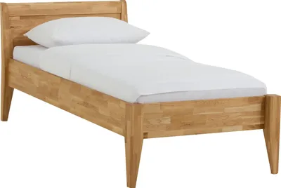 Produktbild von Dico Massivholz Einzelbett Komfortbett Seniorenbett 450.03  Wildeiche hell geölt