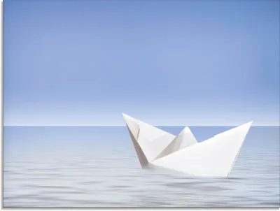Produktbild von ARTland Glasbild Auf dem Meer Größe: 60x45 cm