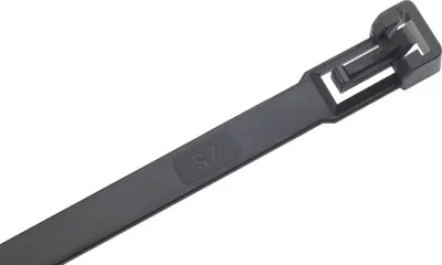 Produktbild von Kabelbinder Nylon schwarz360x7,5mm a100Stück lösbar SapiSelco