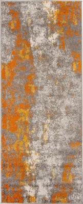 Produktbild von Mazovia Teppich Graphit Abstrakt - Teppich für Wohnzimmer, Schlafzimmer gut für Fußbodenheizung - 70x250 cm