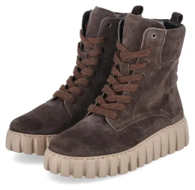 Image de Bottes de randonnée Gabor pour femmes, en cuir marron, modèle à lacets, taille 42