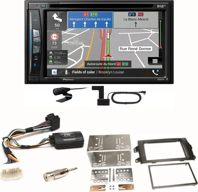 Produktbild von Pioneer AVIC-Z730DAB Navigation Bluetooth Einbauset für Suzuki SX4 Fiat Sedici
