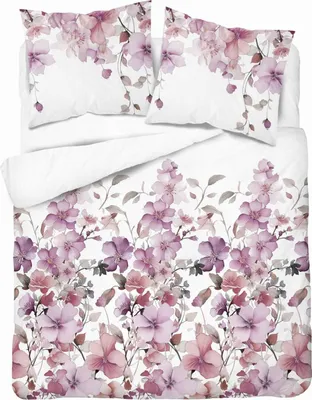 Immagine prodotto di Biancheria da letto, cotone sateen, alta qualità 200x220 5478b Fiori viola