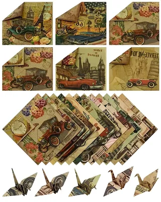Origami-Papier-Set, 60 Blatt, 15 x 15 cm, bunt