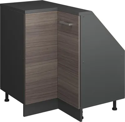 Produktbild von Eck-Küchenschrank für Dachschrägen Vicco R-Line Edelgrau 75.6 cm mit 1 Tür, Model 59092