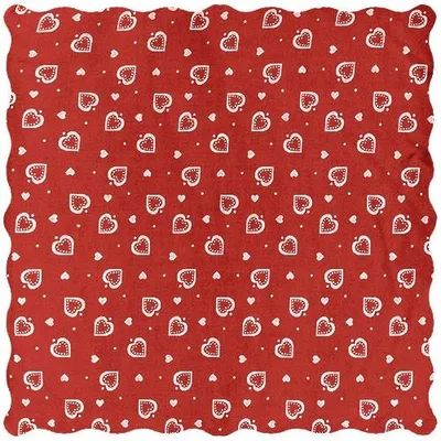 Produktbild von Zirbenkissen 30x20cm, Herzen-rot + Bio Inlett natur Zirbenholzspäne im Zirbenholzkissen