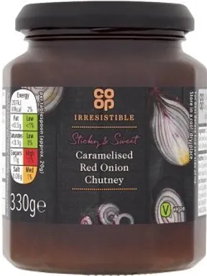 Produktbild von Co-op Irresistible Caramelised Red Onion Chutney 330g - Rote Zwiebel Chutney