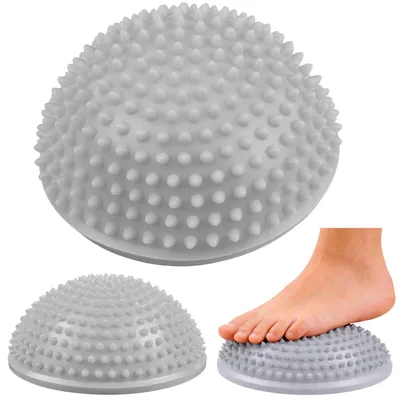 Image de Hémisphère Sensoriel Pour Exercices De Massage Et D'équilibre Gris 16 Cm