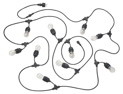 Obrázek produktu pro LED, pohádková světla, černá, E27, 10 plamínků, teplá bílá, W 650 cm