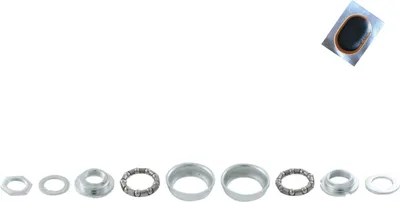 Produktbild von NECO BMX/Dirt Innenlager Stahl verchromt 65-68 mm inkl. Schlauchflicken
