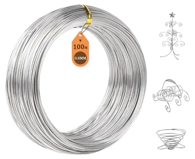 Productafbeelding van Roestvrij Staal Draad Ø 0,8 mm - Binddraad - Zacht Staaldraad - Tuinbedrading - Sieraden Maken - Corrosiebestendig 100 m