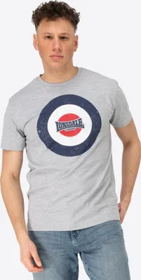 Immagine prodotto di Maglietta uomo regular fit TREVOSE Marl Grigio/Navy/Bianco M Lonsdale