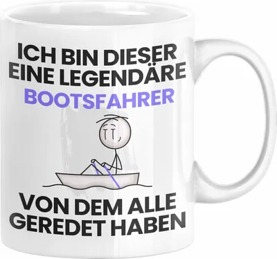 Produktbild von Bootsfahrer Geschenk Tasse Lustige Geschenkidee Geburtstag für Bootsfahrer Ich Bin Dieser Legendäre Bootsfahrer Von Dem Alle Geredet Haben Kaffee-Becher (Weiß)