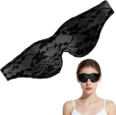 Produktbild von Schlafmaske, schwarz, Satin, für Schlaf