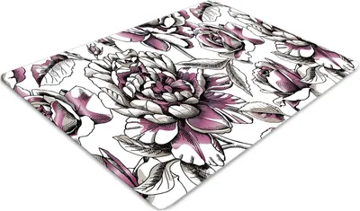 Produktbild von Stuhlunterlage Bürostuhlunterlage 120 cm x 90 cm Bodenmatte Bürostuhlunterlage - Rosen