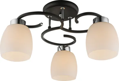 Produktbild von Globo Lighting Deckenleuchte Metall schwarz, 3x E27