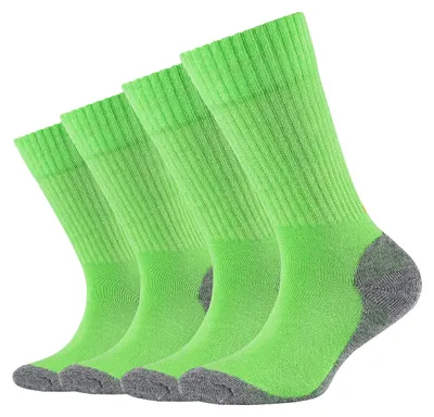 Productafbeelding van Camano uni kindersokken, online verkrijgbaar, kindermaten, Pro Tex functionele sokken, 4-pack, groene kleur